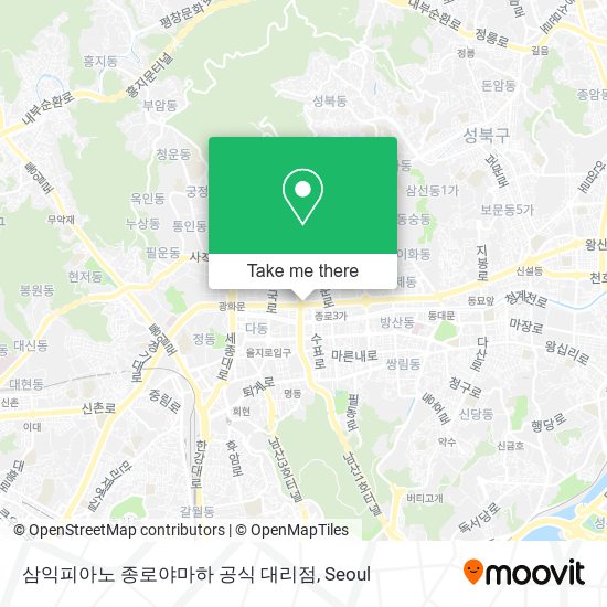 삼익피아노 종로야마하 공식 대리점 map