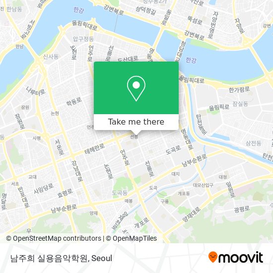 남주희 실용음악학원 map