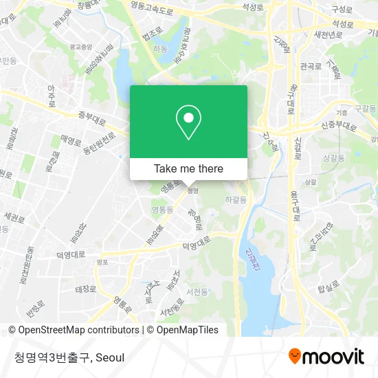 청명역3번출구 map