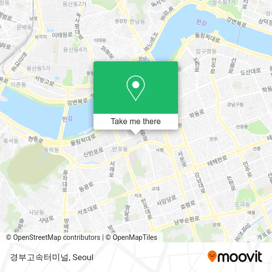 경부고속터미널 map