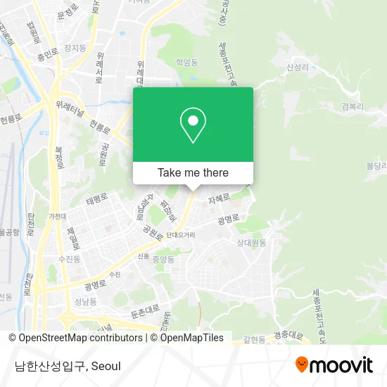 남한산성입구 map