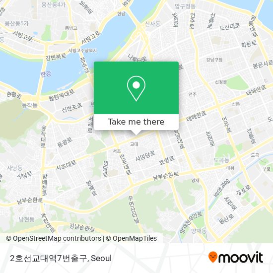 2호선교대역7번출구 map