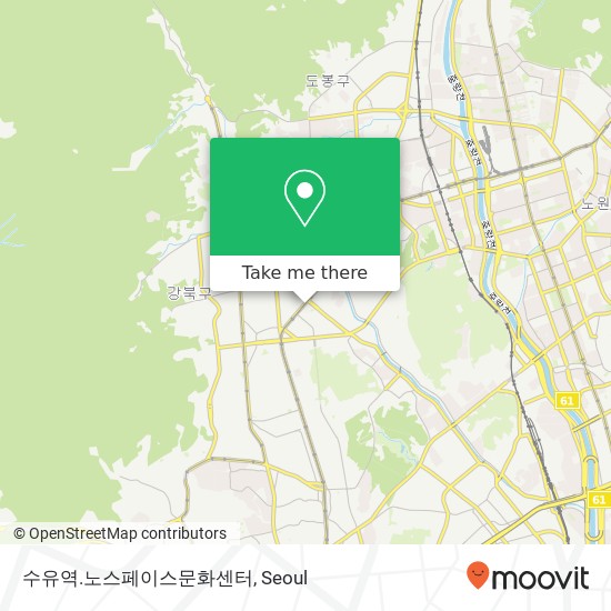 수유역.노스페이스문화센터 map