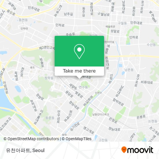 유천아파트 map