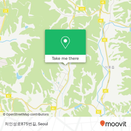 처인성로875번길 map