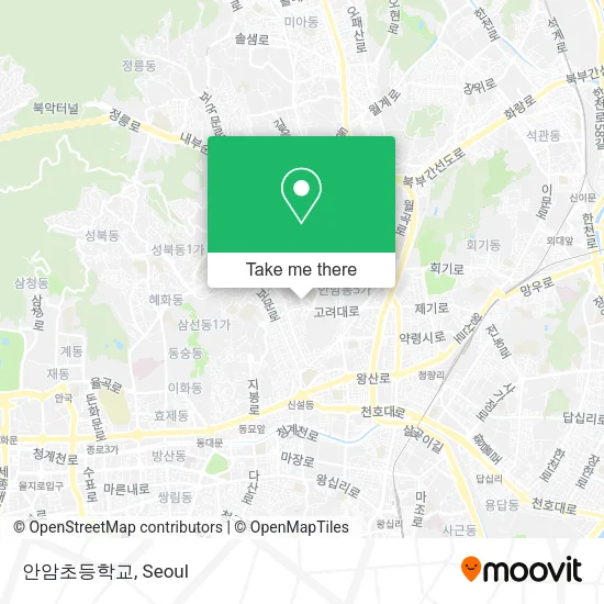 안암초등학교 map