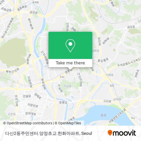 다산2동주민센터.양정초교.한화아파트 map
