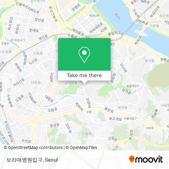 보라매병원입구 map