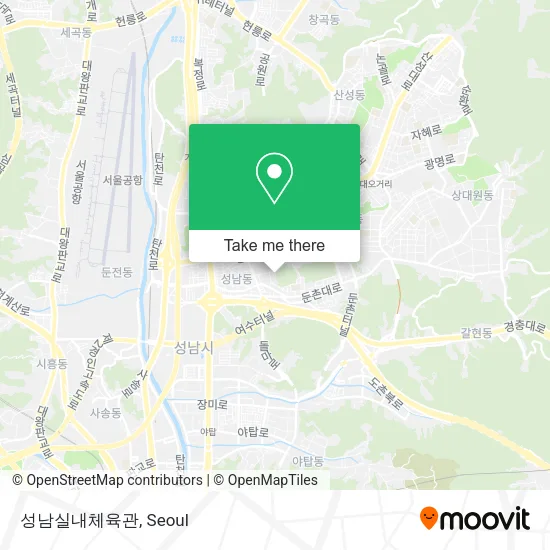 성남실내체육관 map