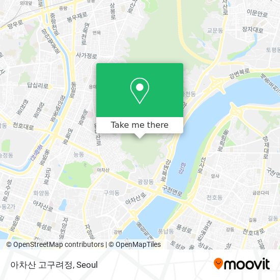 아차산 고구려정 map