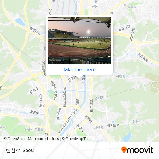 탄천로 map