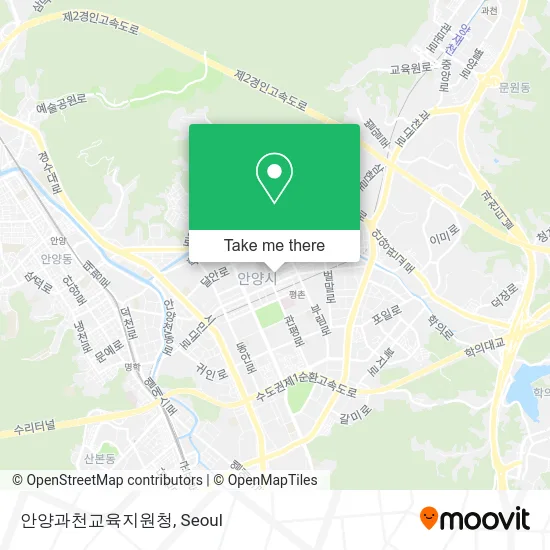 안양과천교육지원청 map