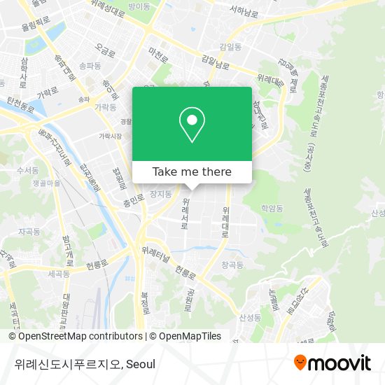 위례신도시푸르지오 map