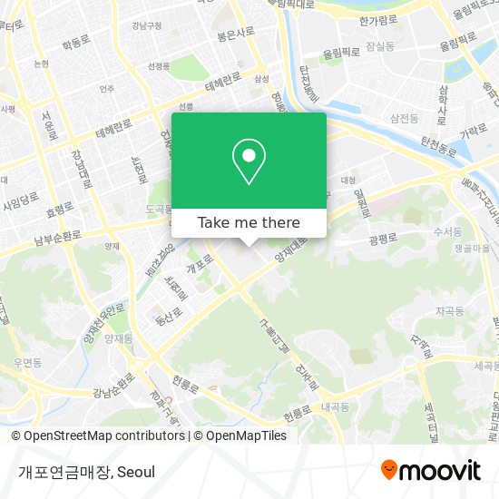 개포연금매장 map