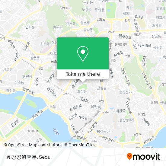 효창공원후문 map