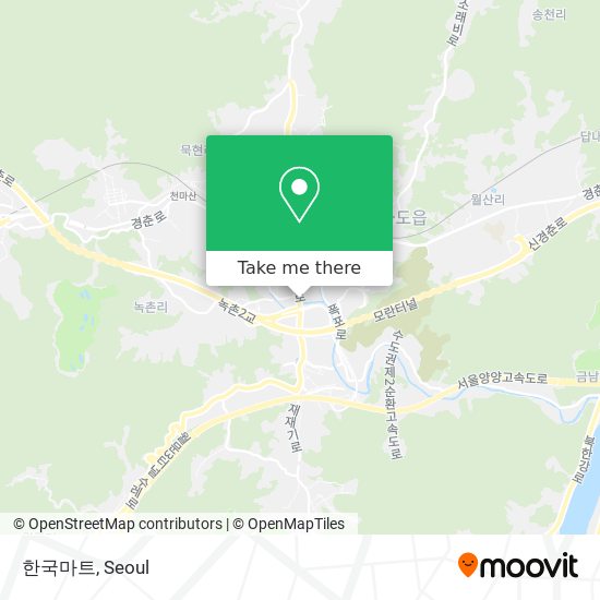 한국마트 map