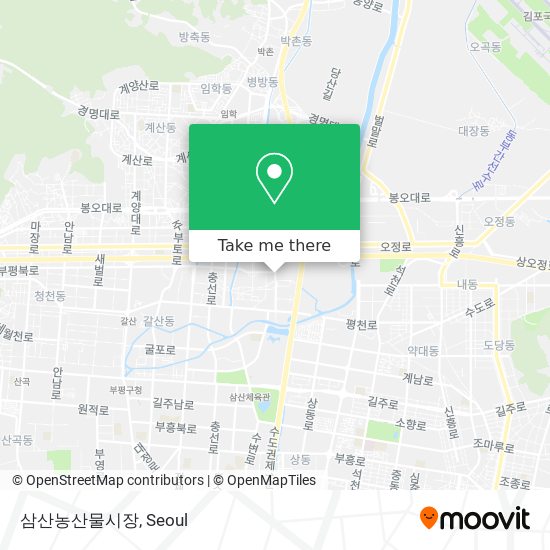 삼산농산물시장 map