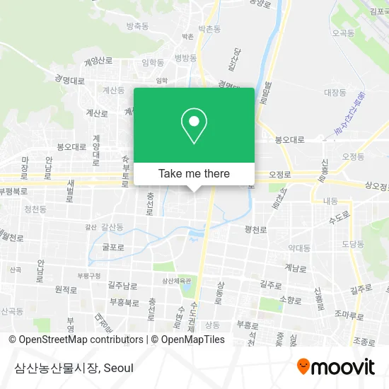 삼산농산물시장 map