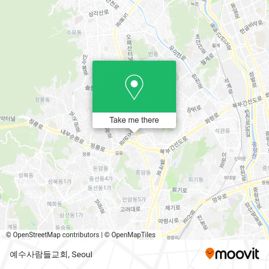 예수사람들교회 map