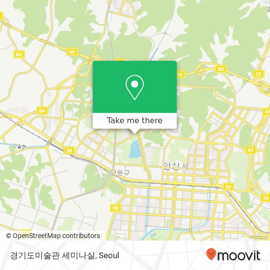 경기도미술관 세미나실 map