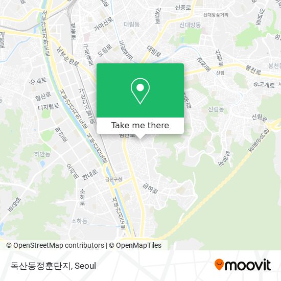 독산동정훈단지 map