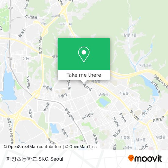 파장초등학교.SKC map