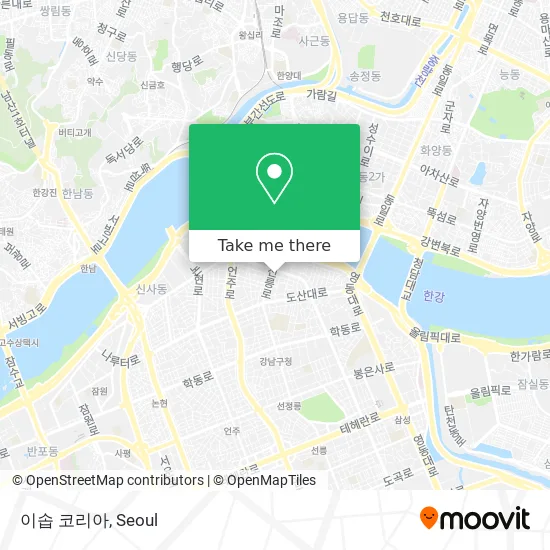 이솝 코리아 map