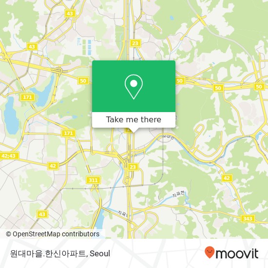 원대마을.한신아파트 map