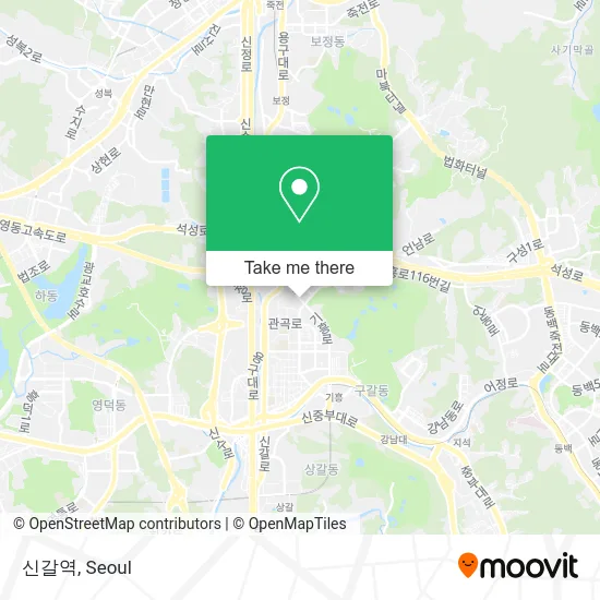 신갈역 map