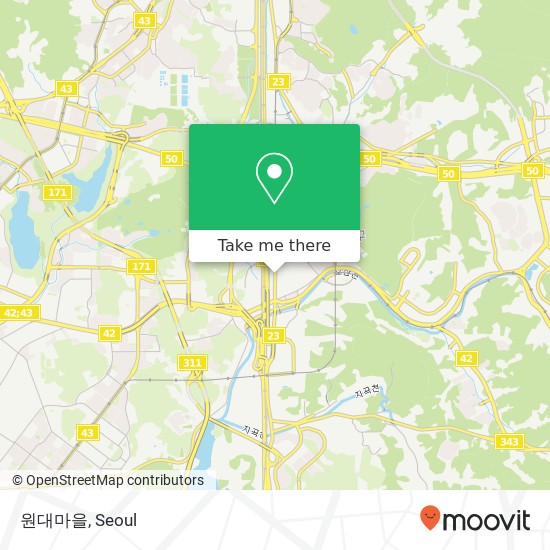 원대마을 map