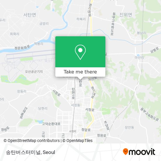 송탄버스터미널 map