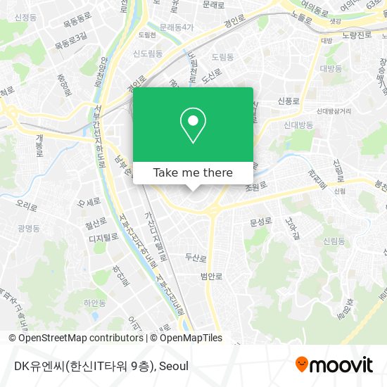 DK유엔씨(한신IT타워 9층) map