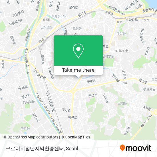 구로디지털단지역환승센터 map