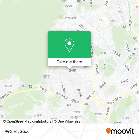 솔샘역 map