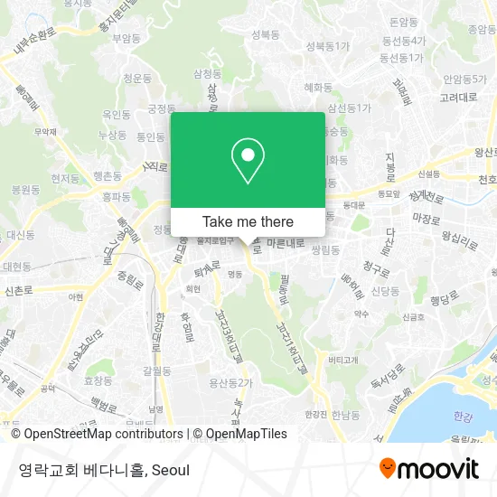 영락교회 베다니홀 map