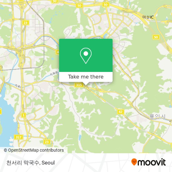 천서리 막국수 map