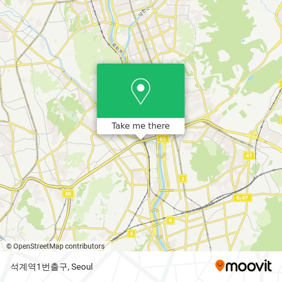 석계역1번출구 map