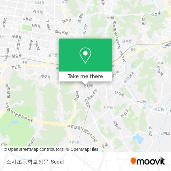 소사초등학교정문 map