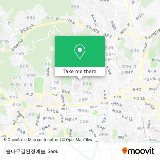 솔나무길된장예술 map