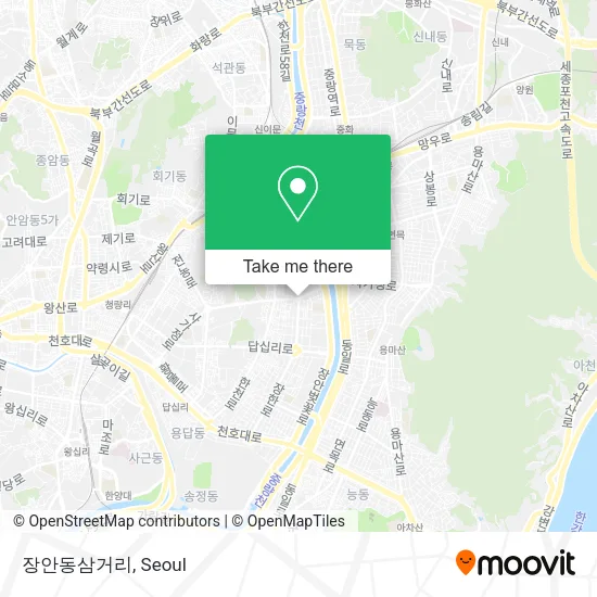 장안동삼거리 map