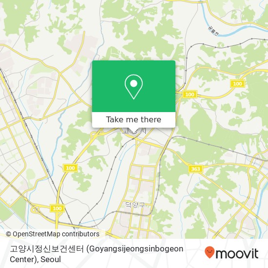고양시정신보건센터 (Goyangsijeongsinbogeon Center) map