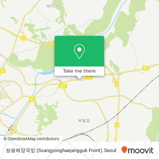 쌍용해장국앞 (Ssangyonghaejangguk Front) map
