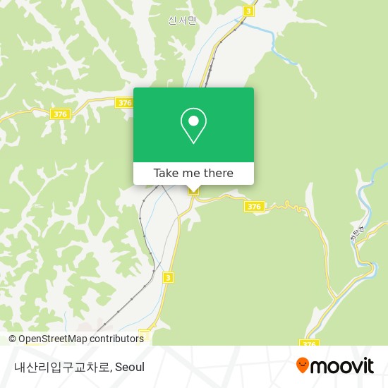 내산리입구교차로 map