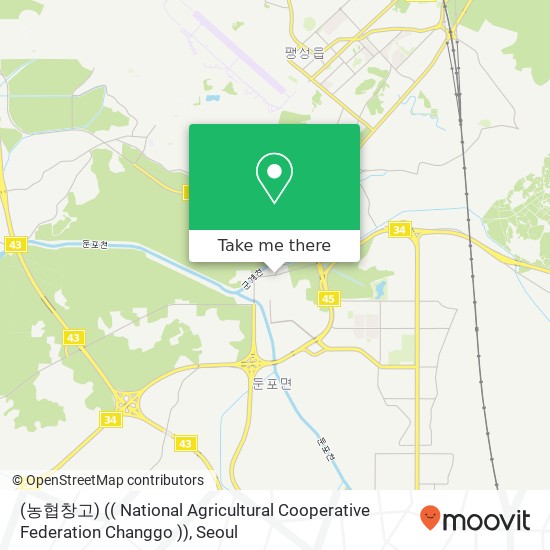 (농협창고) (( National Agricultural Cooperative Federation Changgo )) map