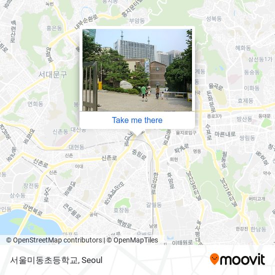 서울미동초등학교 map