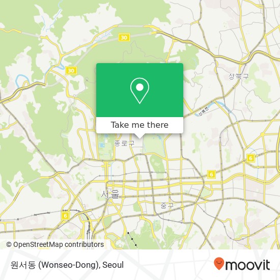 원서동 (Wonseo-Dong) map
