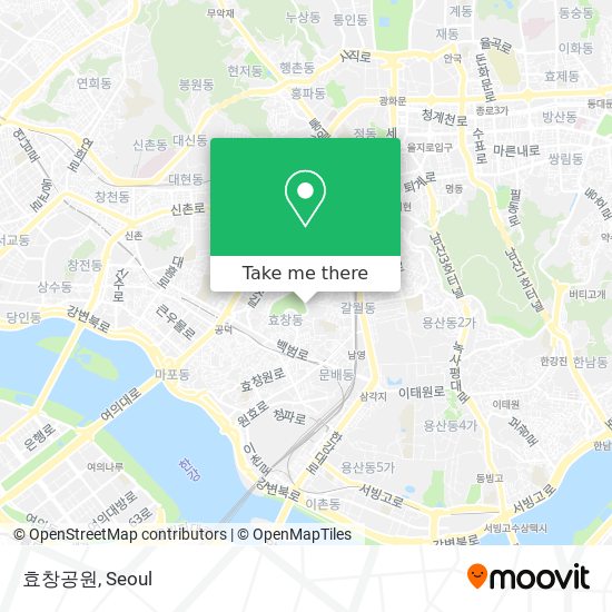 효창공원 map