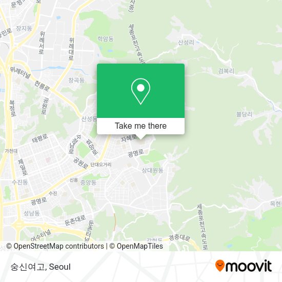 숭신여고 map