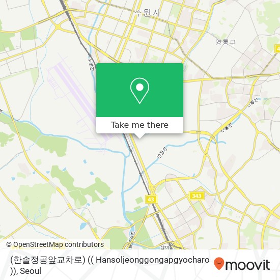 (한솔정공앞교차로) (( Hansoljeonggongapgyocharo )) map