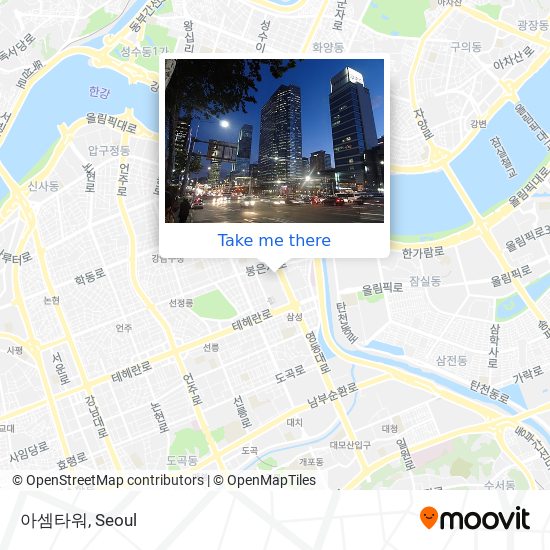 아셈타워 map